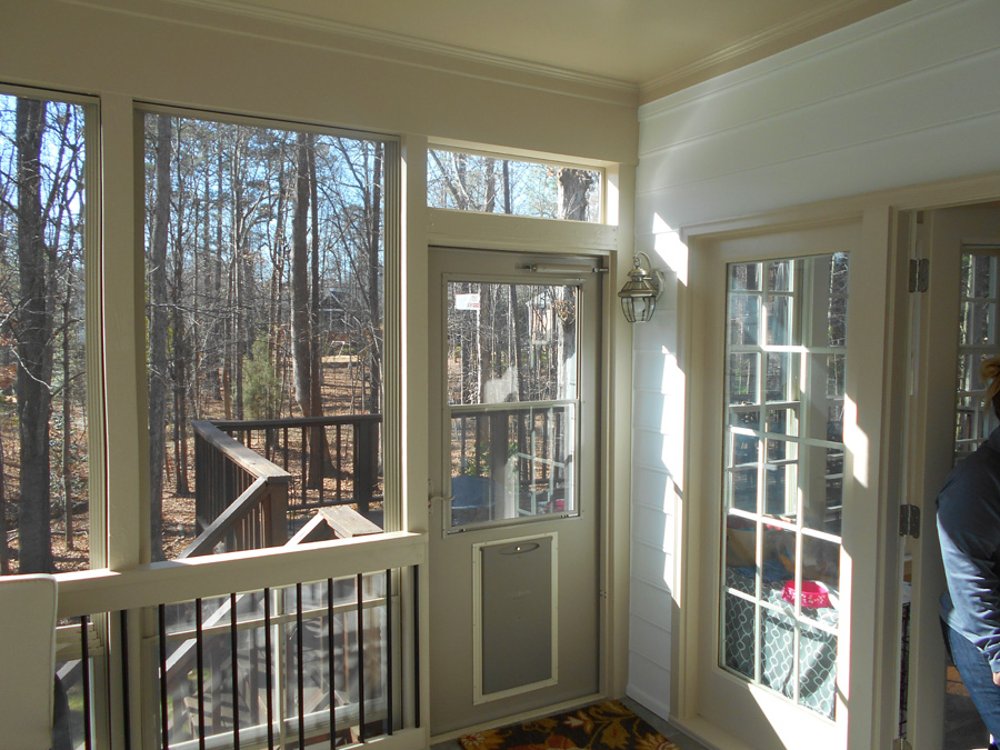 Custom screened porch