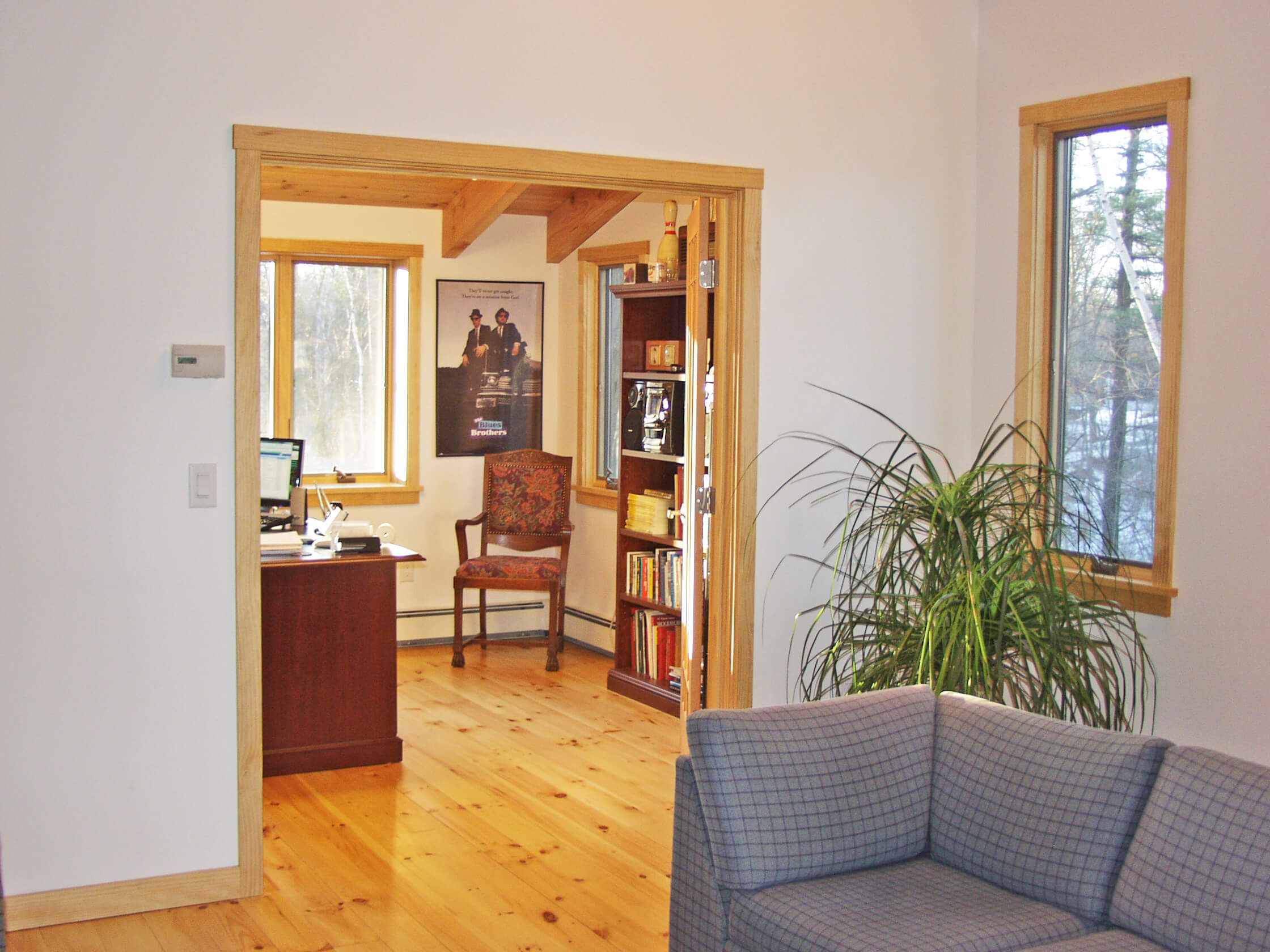 Office attached to foyer