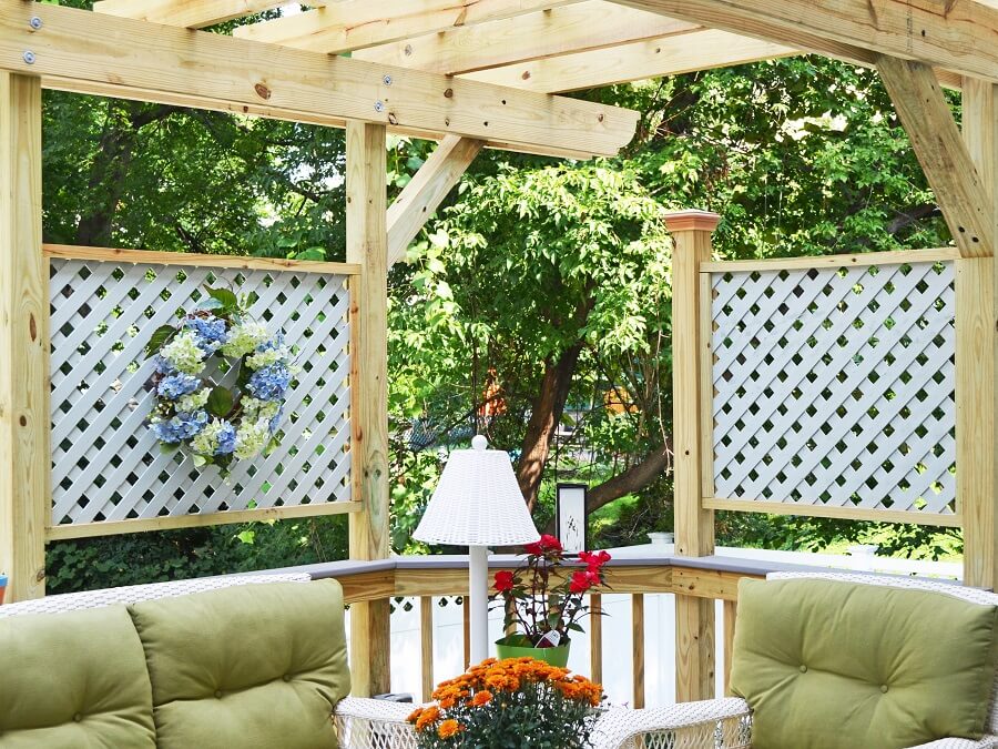 Lattice Pergola side walls
