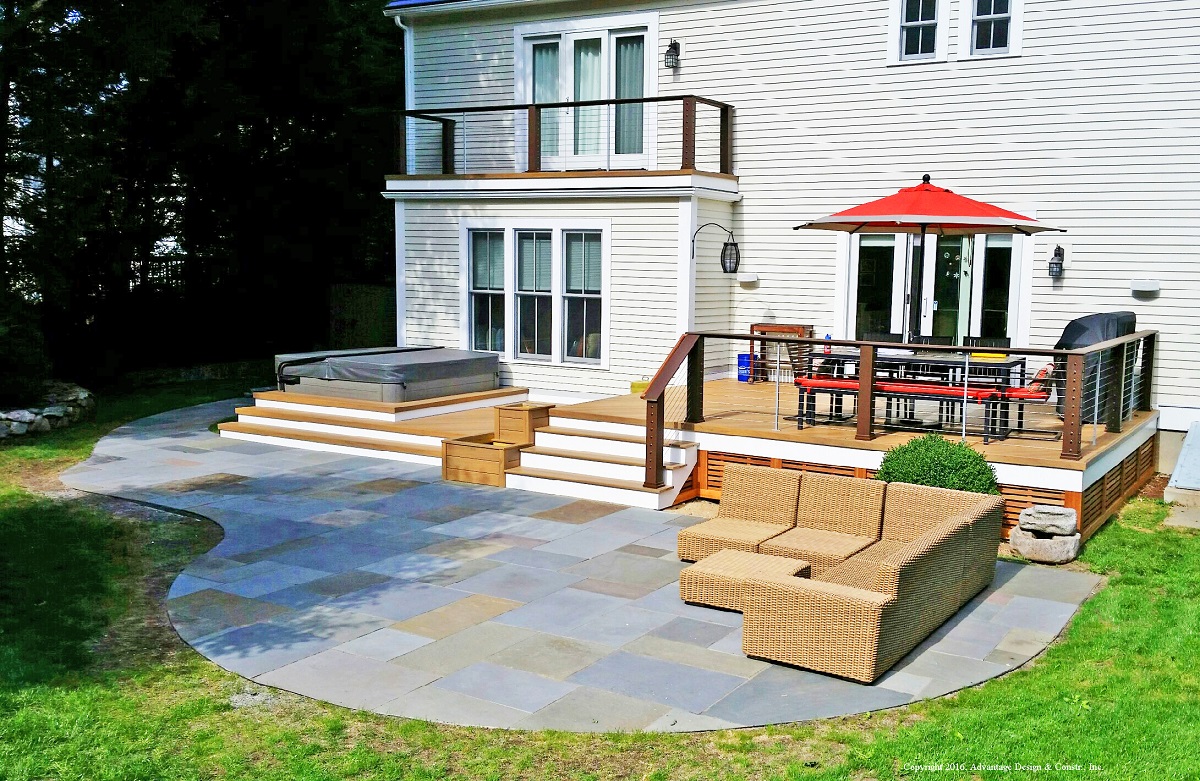 deck and patio combination
