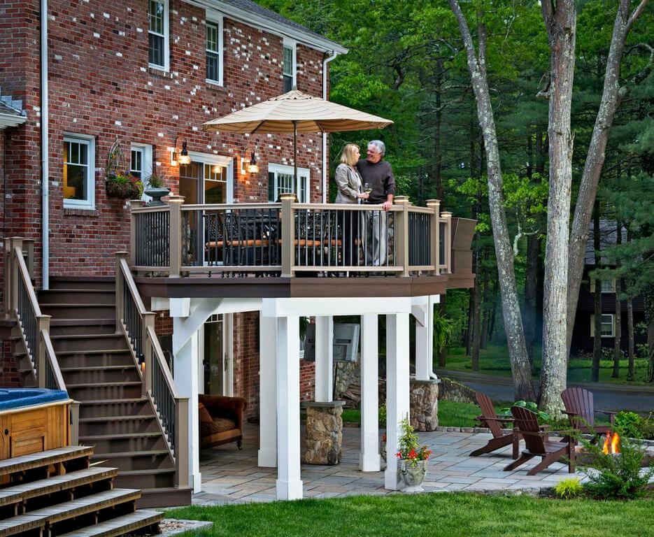 Couple on their deck