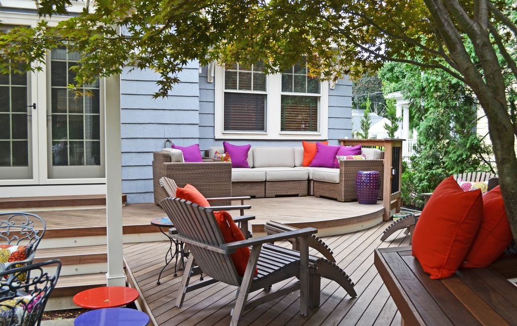 outdoor deck and patio