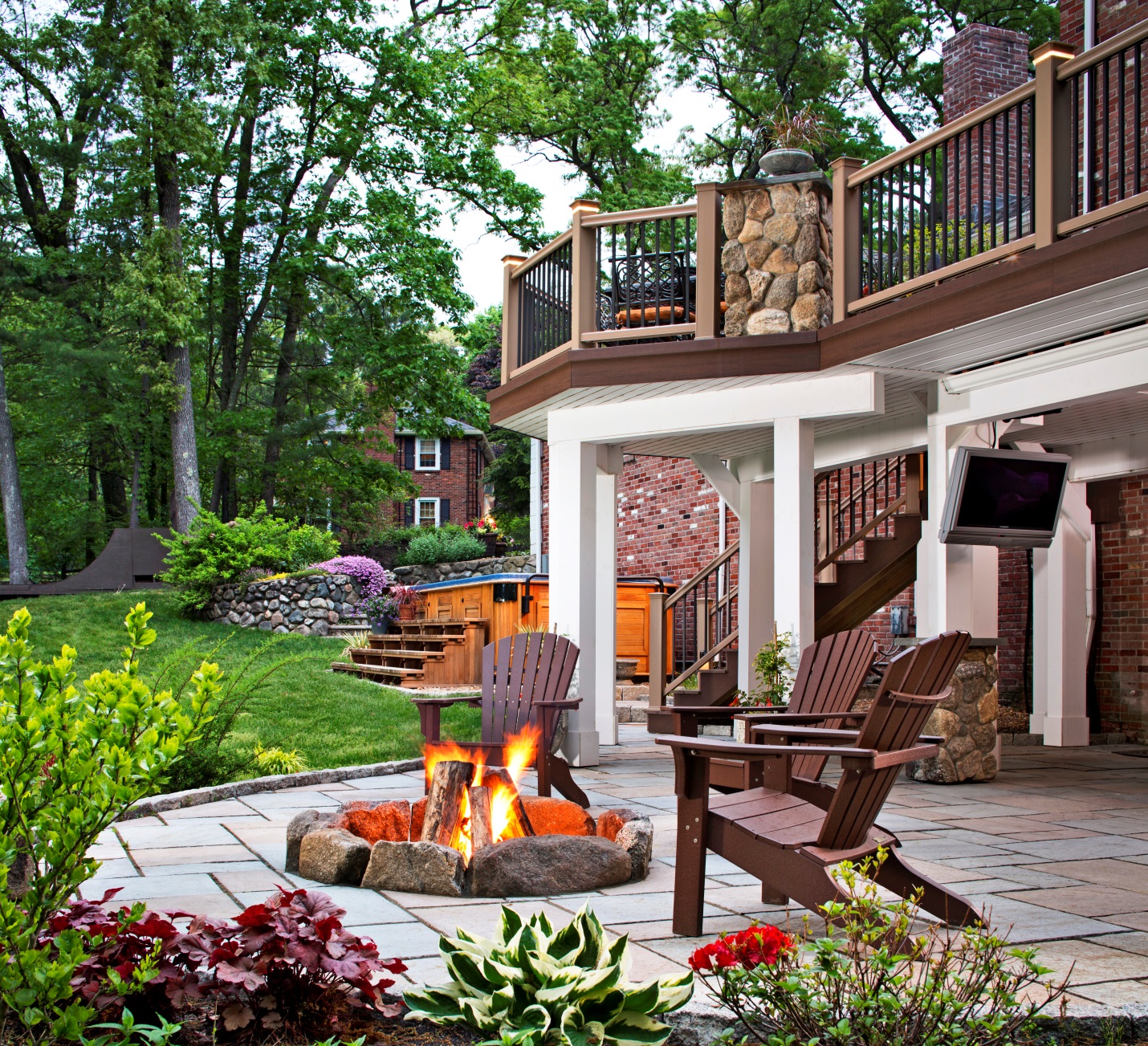 The epitome of multi-functional outdoor living spaces can now be found in Lynnfield, MA.
