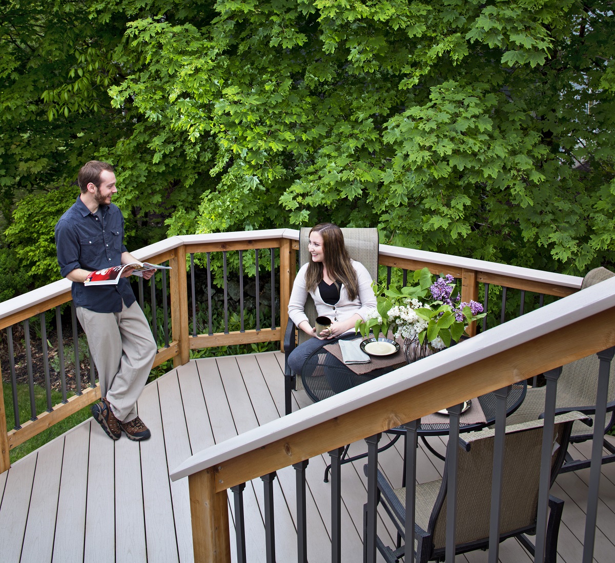 Beautiful Example of a Deck to Screened Porch Conversion.