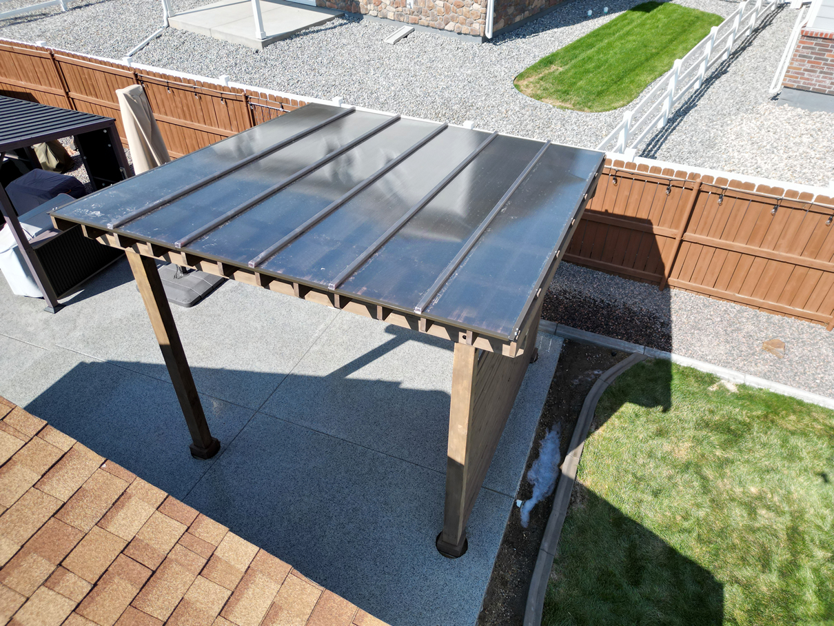 add a roof to a pergola