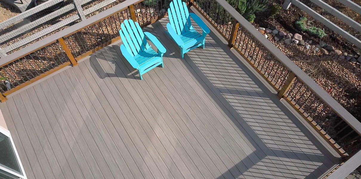Denver deck repair by re-decking with TimberTech decking
