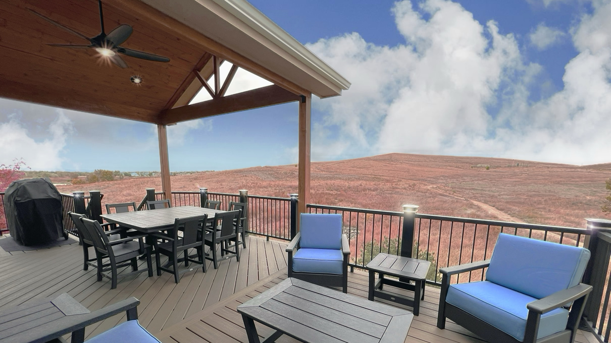 How do you cover an existing deck?