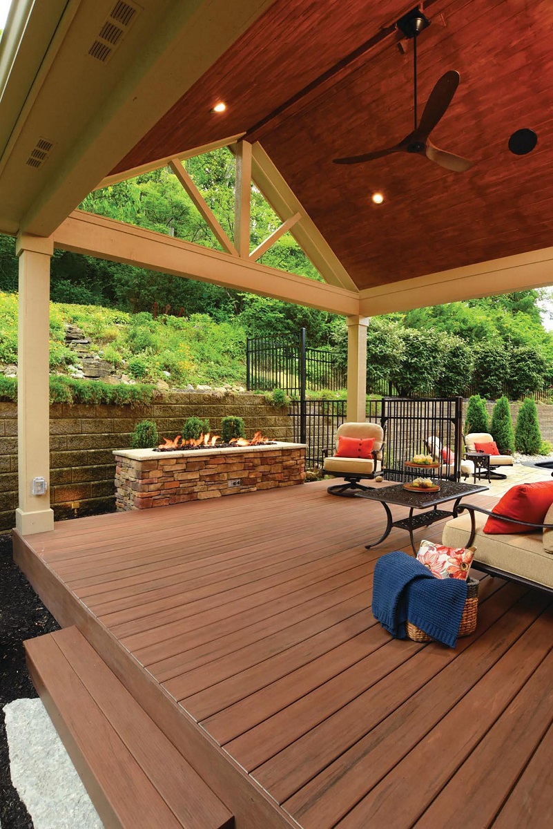 custom outdoor living space