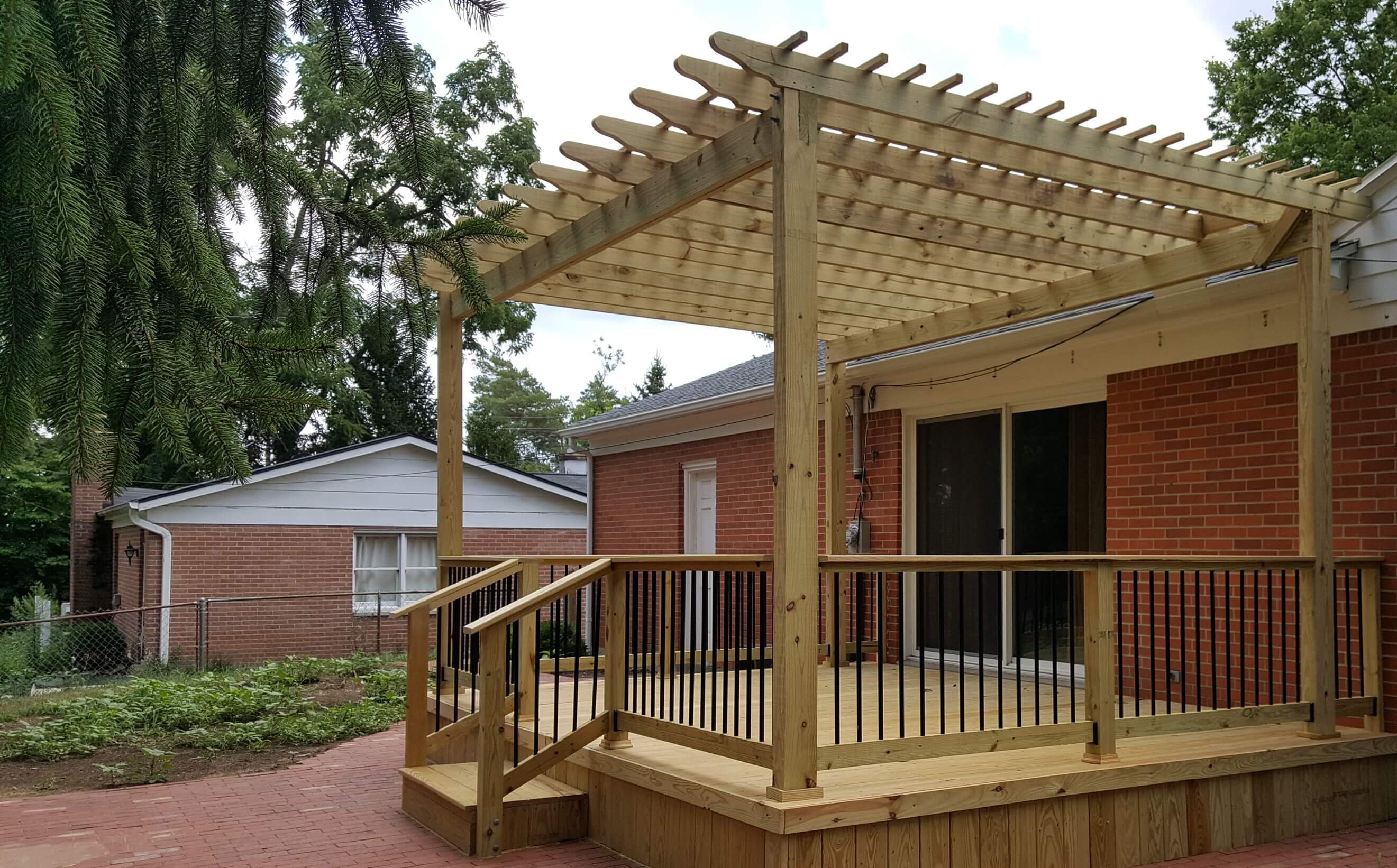 Deck and pergola combo