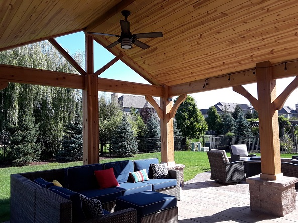 custom outdoor living space