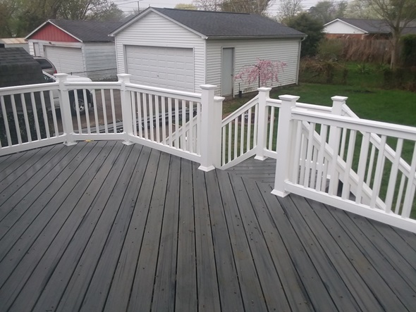 Synthetic dark deck.