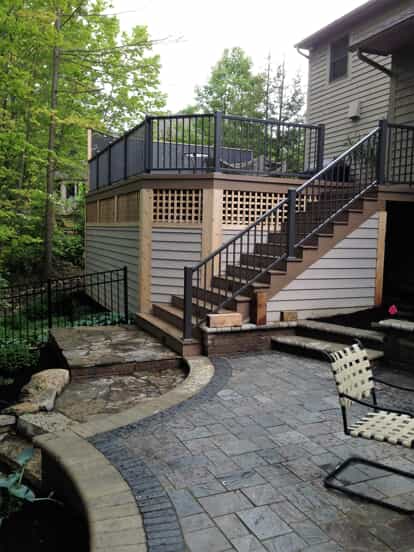 deck and patio combination