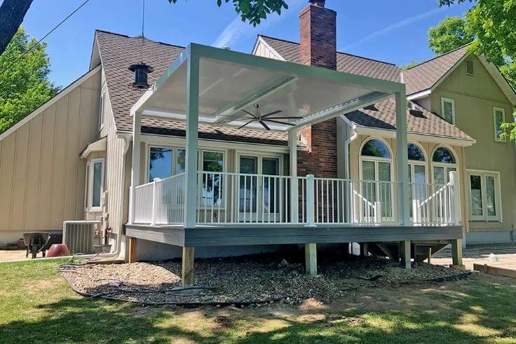 Louvered Roof Pergola as Shade Option