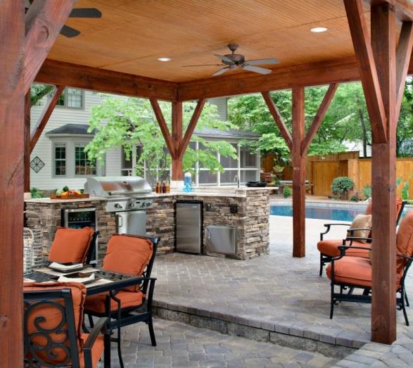 outdoor kitchen patio