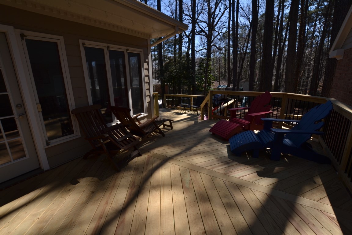 Tiered multi level deck