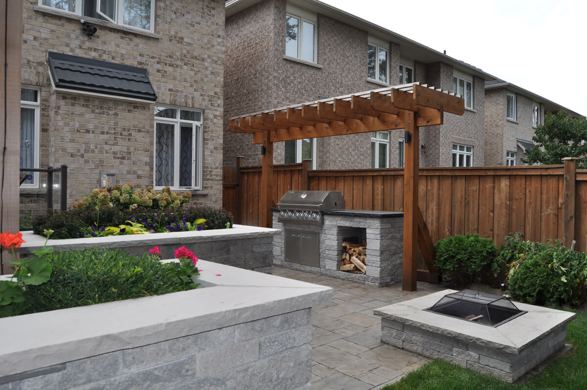 Custom outdoor kitchen