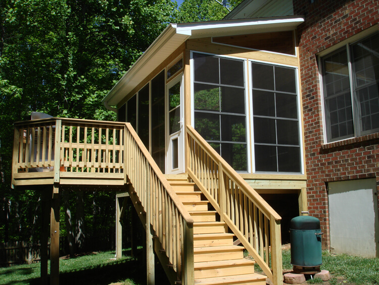 Custom roof screen porch