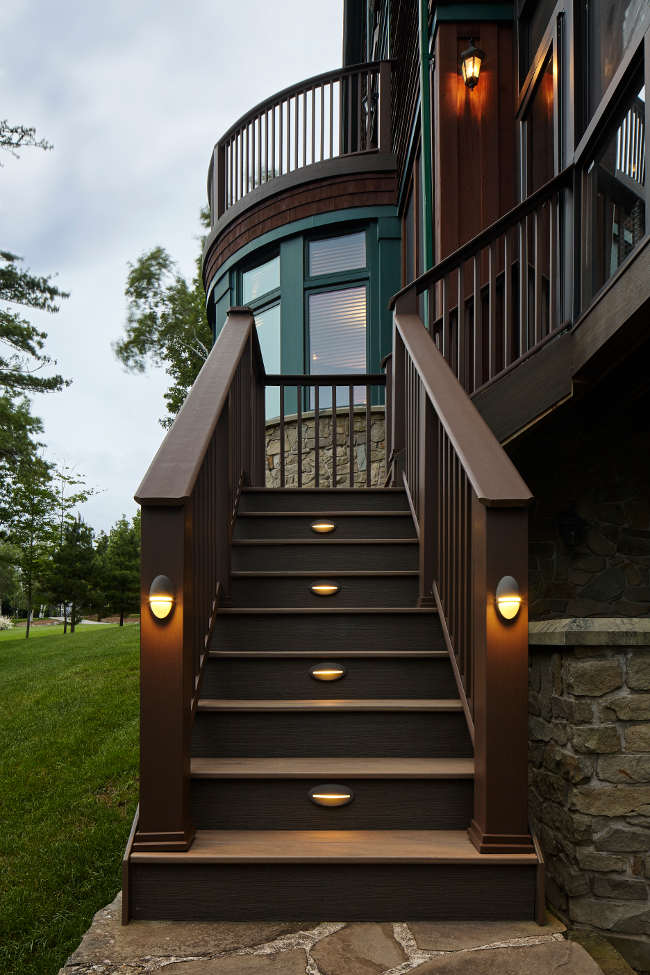 Well lit stairs 