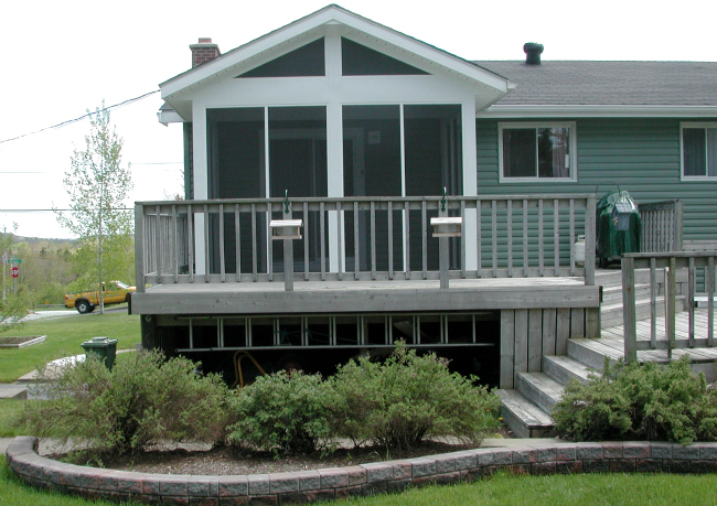 Screened porch