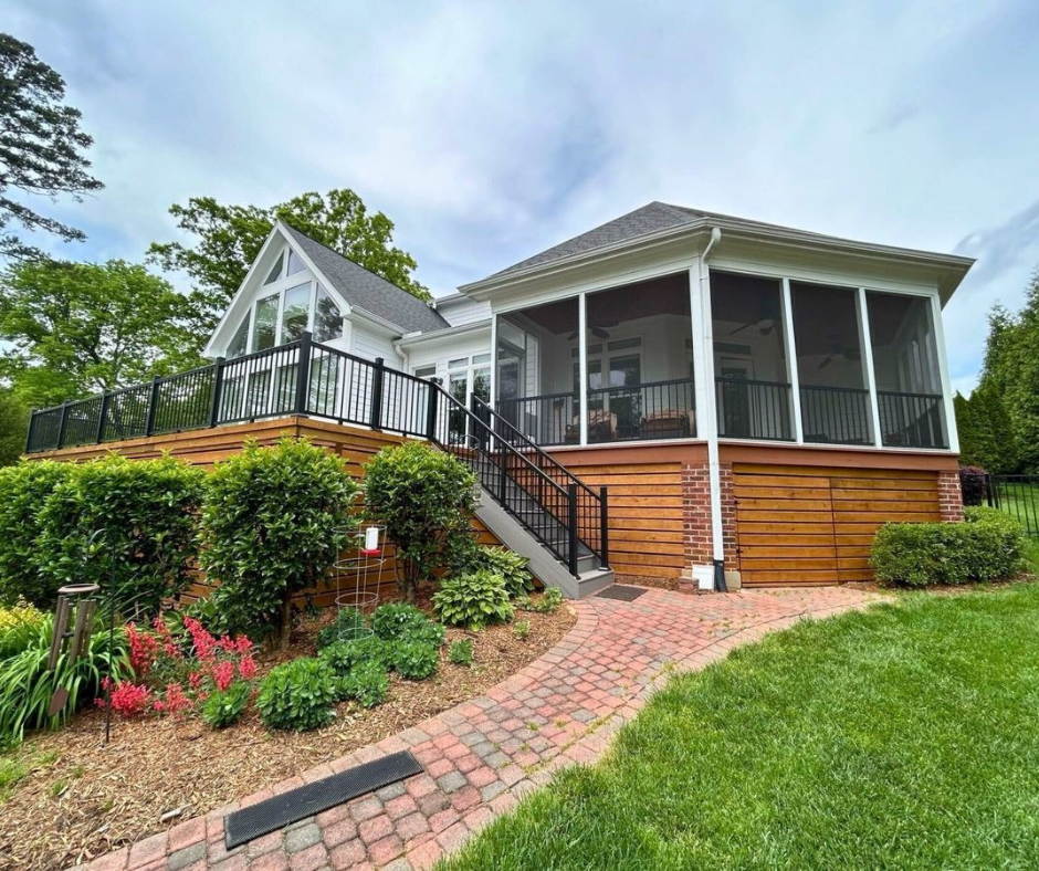 stairs up to porch