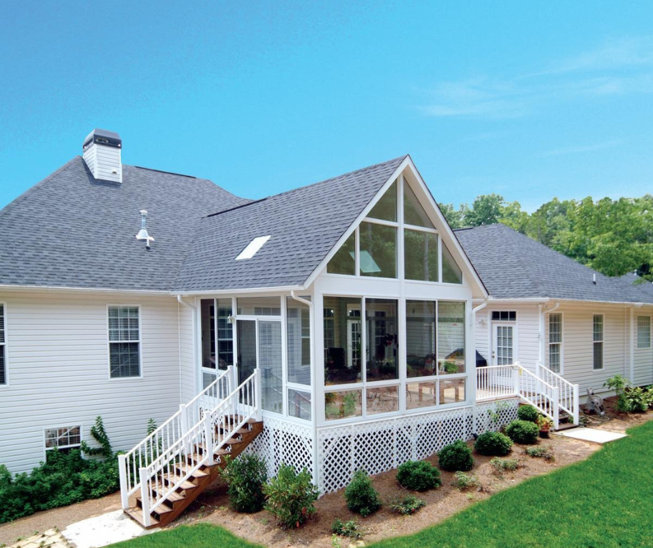 raised covered porch