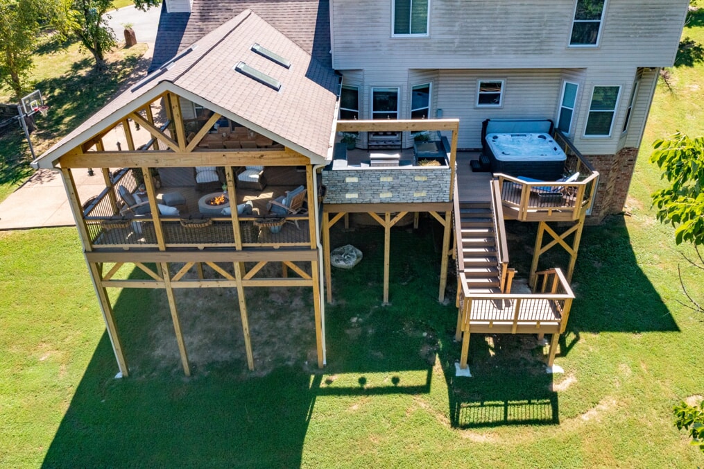 outdoor living space combination