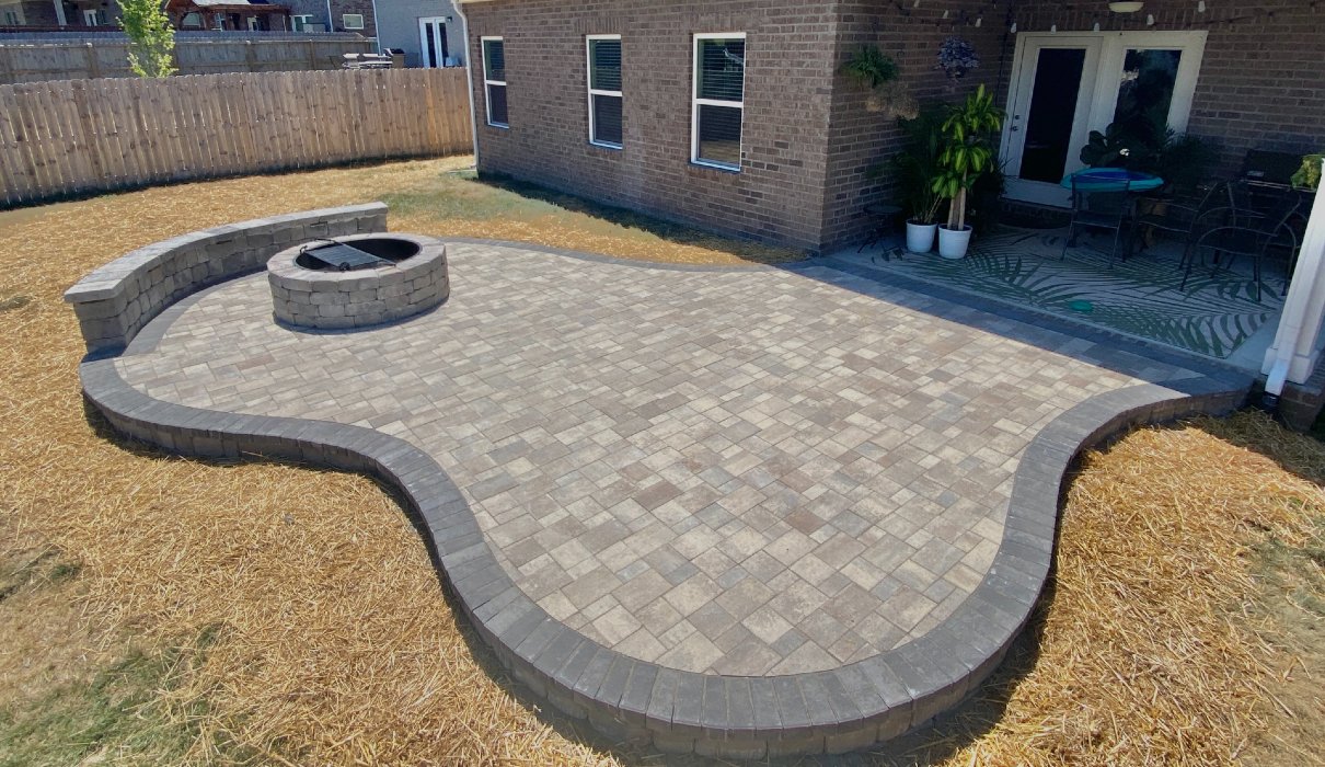 outdoor fire feature