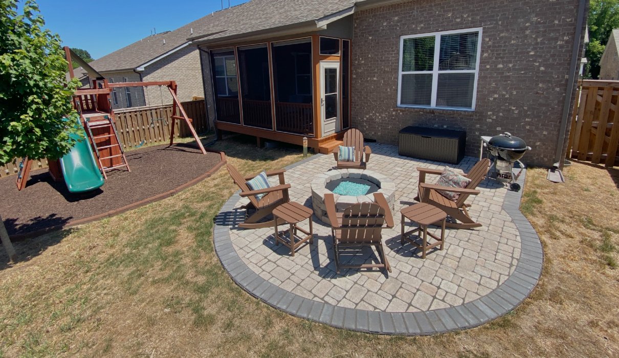 custom patio and hardscape