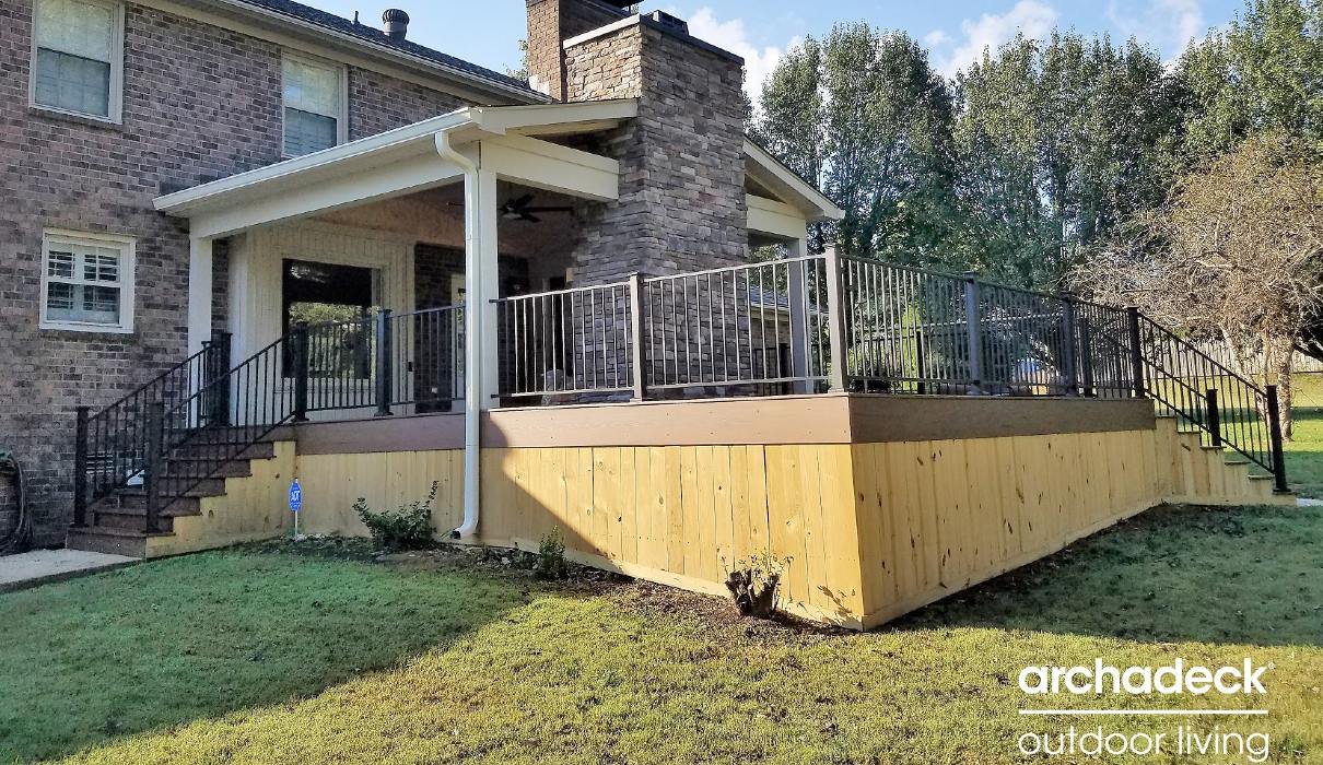 deck and porch combination