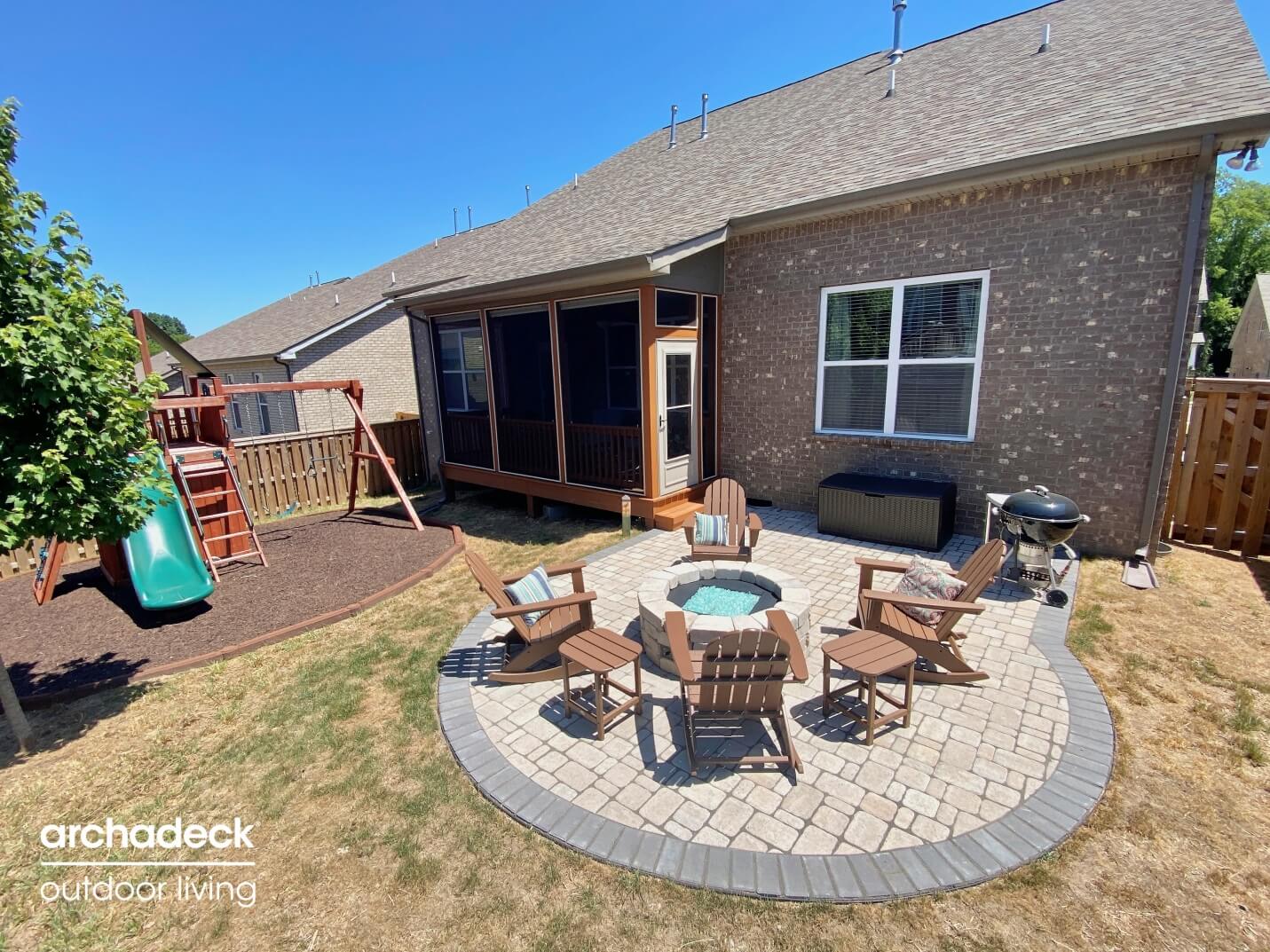 Red Bank custom patio build