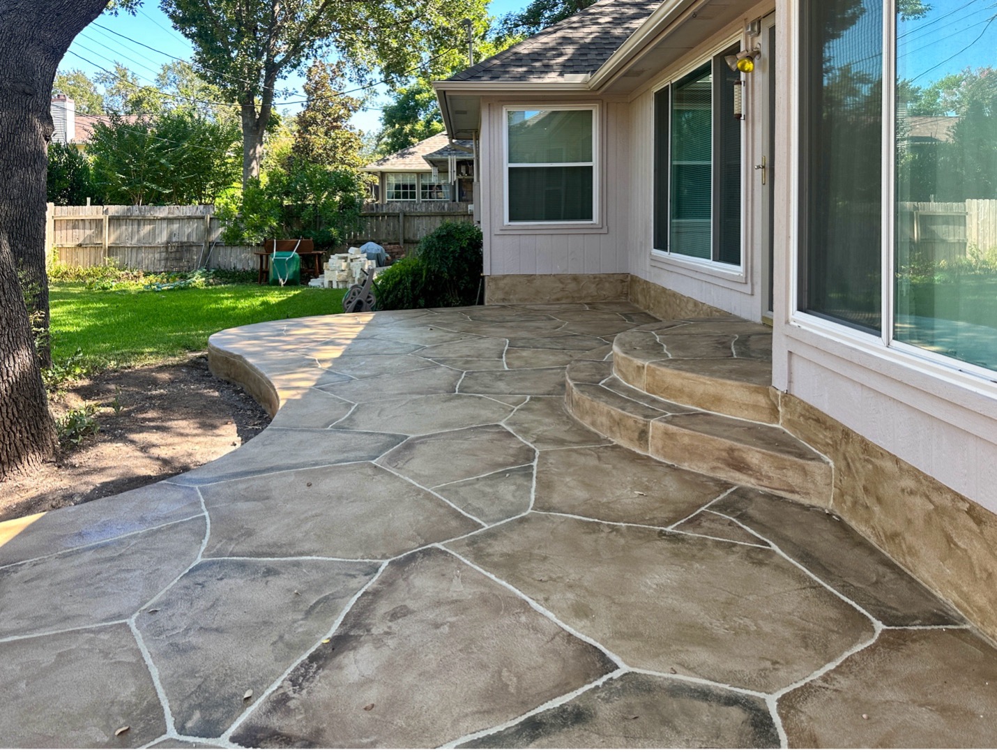 TPC overlay patio builders in NE Fort Worth