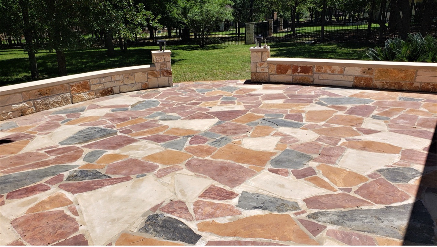 Natural stone patio builders Fort Worth