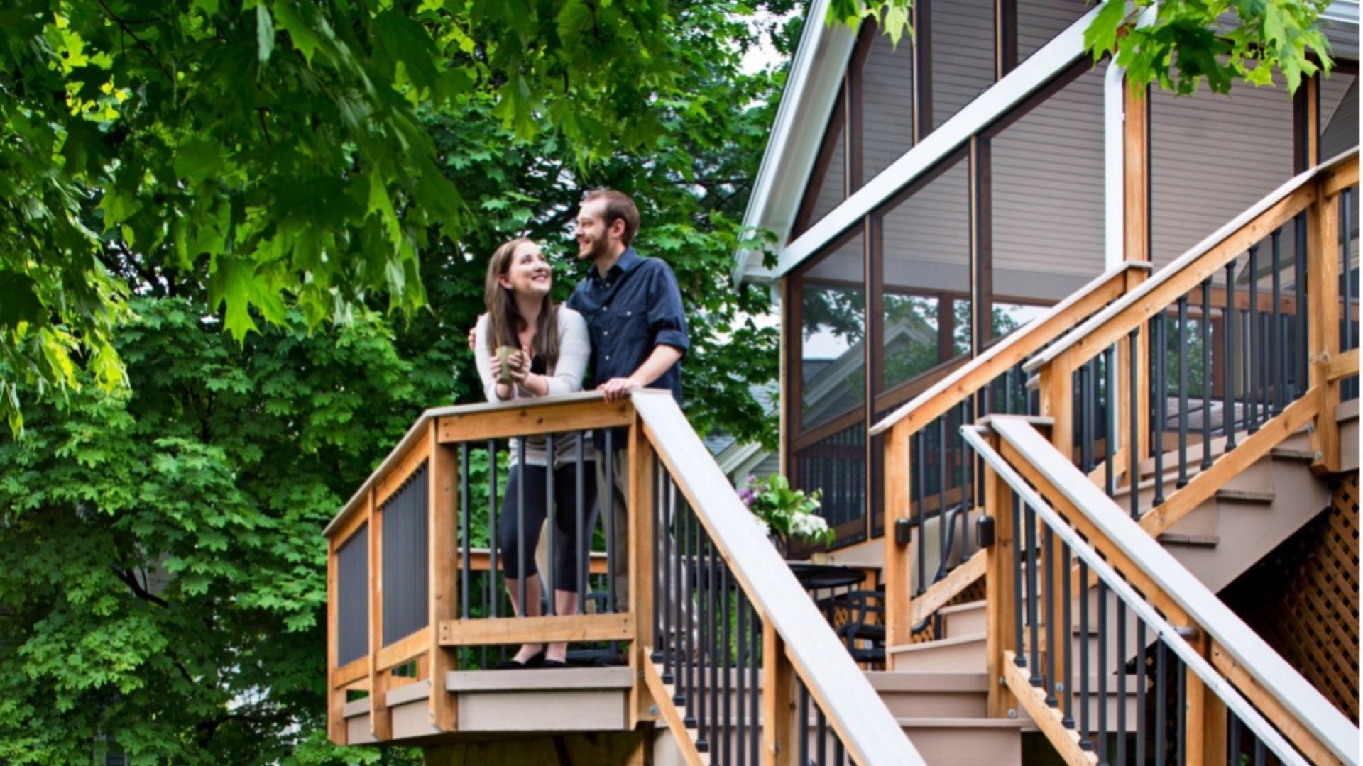 screened porch and deck combination designs